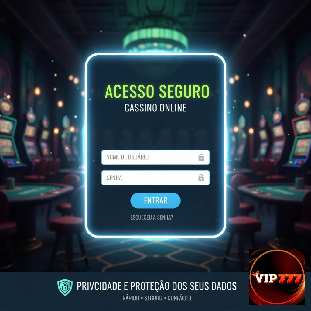 Ilustração de Acesse a Plataforma VIP777 para Jogos Com Segurança Total